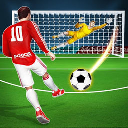 疯狂射击足球踢游戏