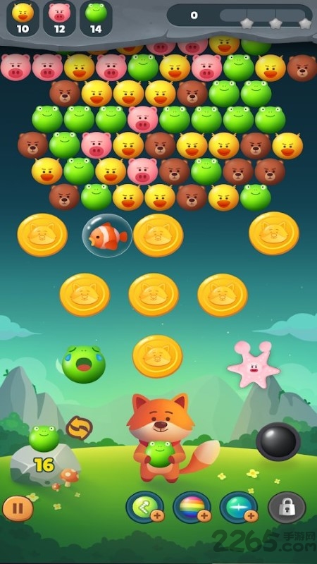 狐狸泡泡射击游戏